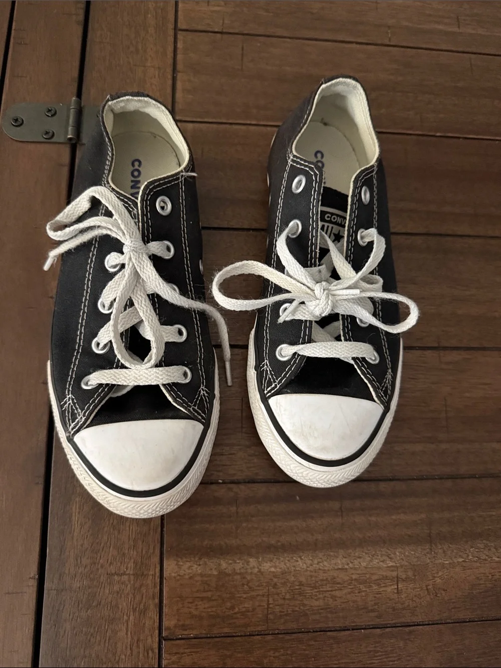 Converse Kids Black and White Low-Top Sneakers
